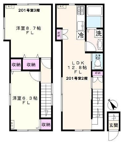 チャルテ湯島の物件間取画像