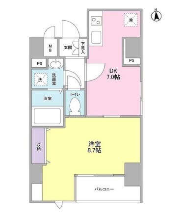 イッセイレジデンス神楽坂（ISSEI Residence 神の物件間取画像