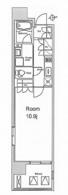 プレミアムキューブ秋葉原の物件間取画像