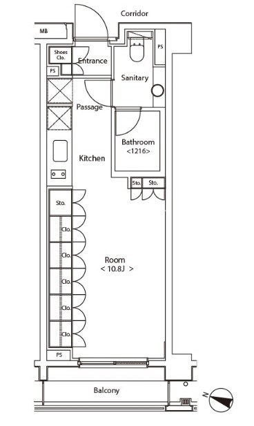 カスタリア新宿夏目坂の物件間取画像