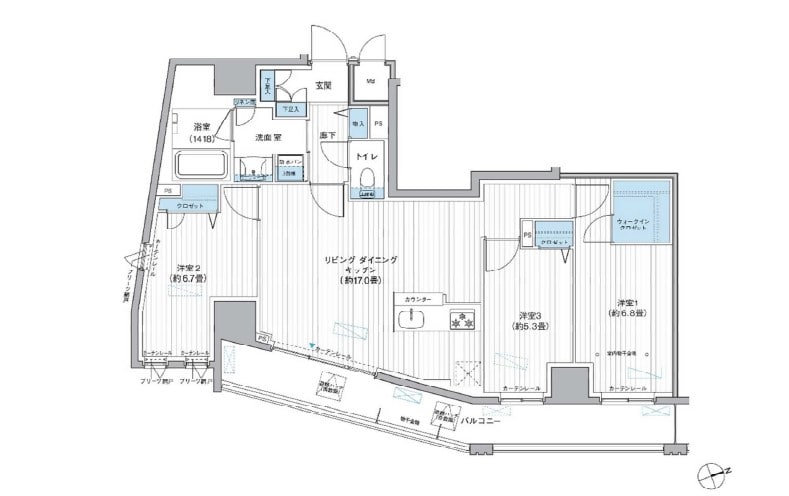 栖-すみか-浅草蔵前の物件間取画像