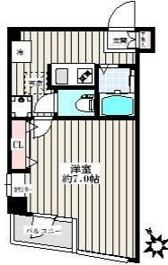 レジャンシック小石川の物件間取画像