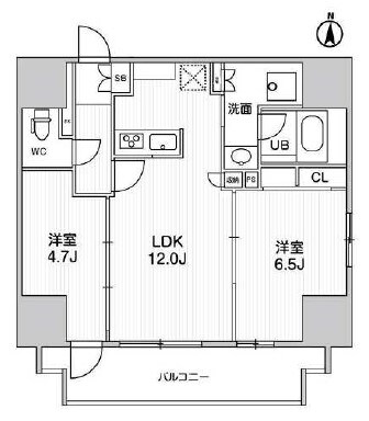 ディームス入谷IIの物件間取画像