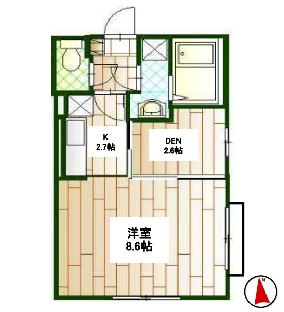 グランコート市ヶ谷の物件間取画像