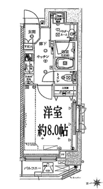 クレイシア神楽坂の物件間取画像