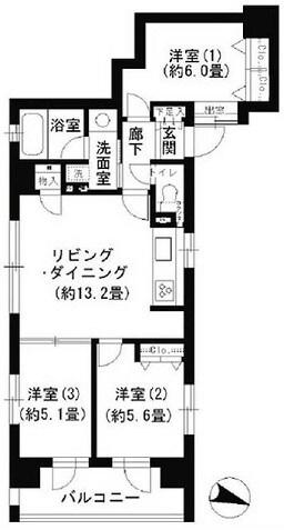 クリオ文京小石川の物件間取画像