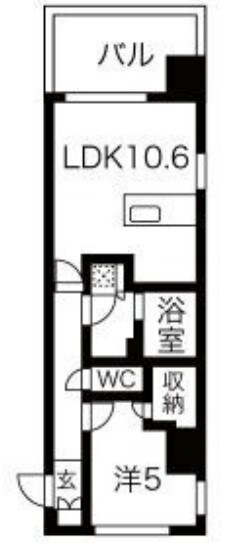 シーズンフラッツ蔵前春日通りの物件間取画像