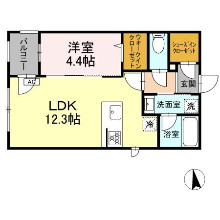 シーケーティー御苑前（CKT御苑前）の物件間取画像