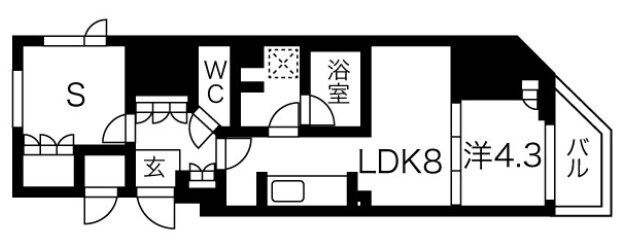 シーズンフラッツ上野御徒町の物件間取画像