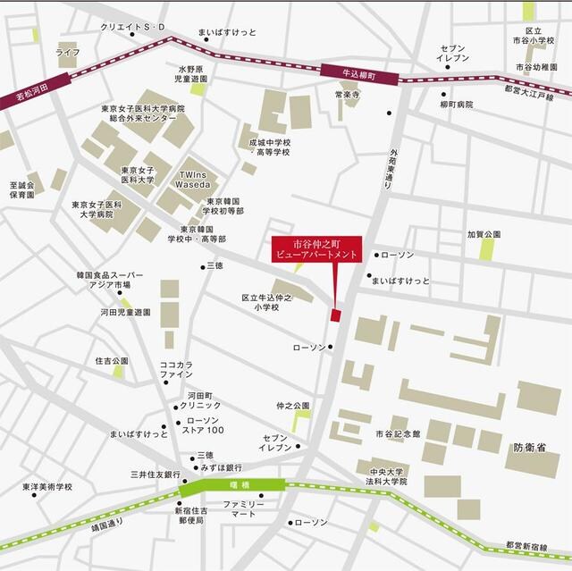 市谷仲之町ビューアパートメントの物件内観写真