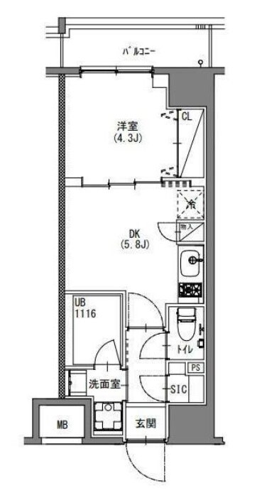 エスレジデンス新宿御苑（S-RESIDENCE新宿御苑）の物件間取画像