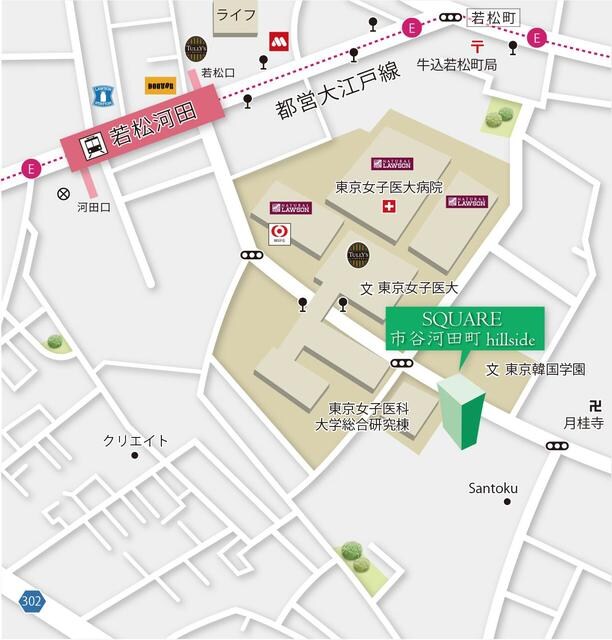 スクエア市谷河田町ヒルサイド（SQUARE市谷河田町hillの物件内観写真