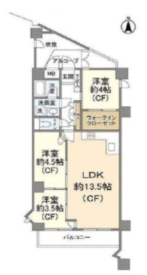 門前仲町リリエンハイムの物件間取画像