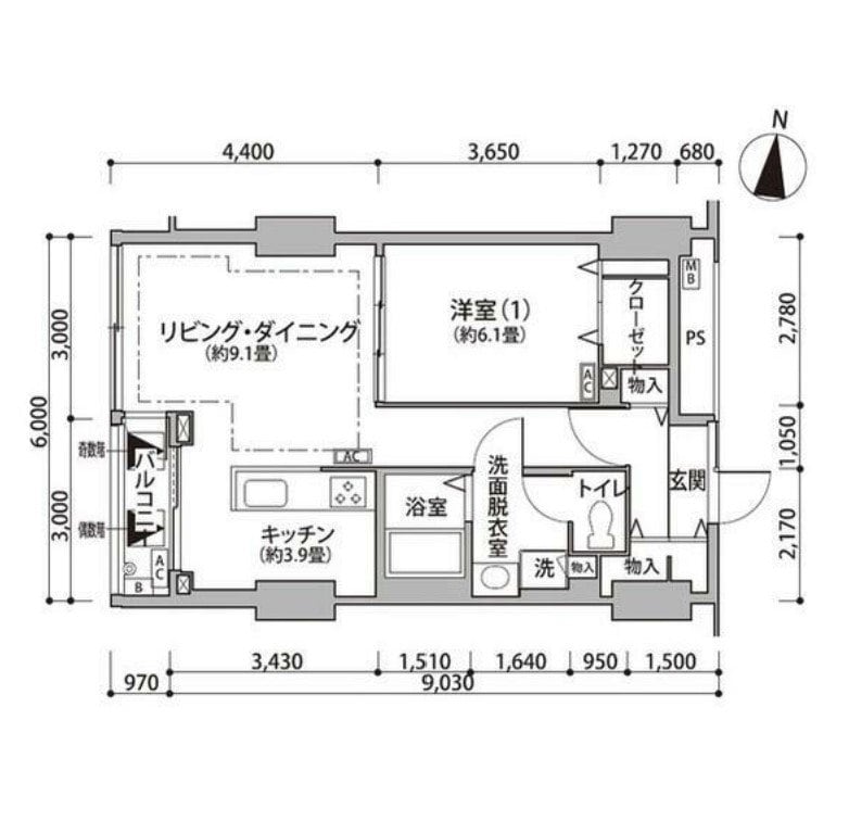 東雲キャナルコートCODAN12号棟の物件間取画像