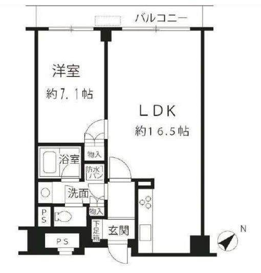 ルシマン月島の物件間取画像