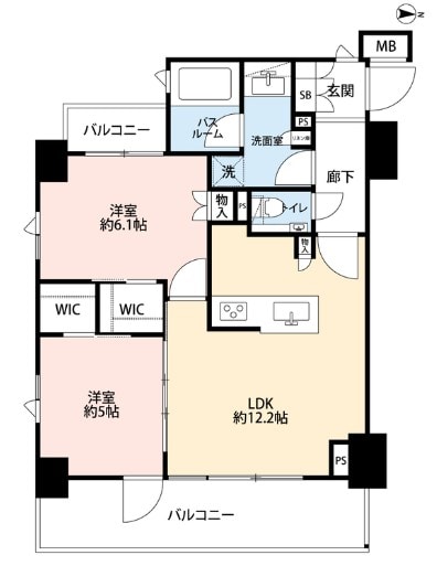 クリオラベルヴィ錦糸町の物件間取画像