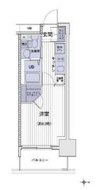 エスティメゾン大島の物件間取画像