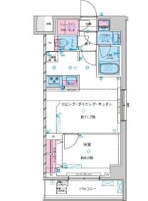 GENOVIA鐘ヶ淵の物件間取画像