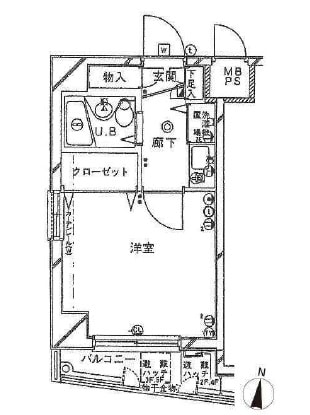 クレッセント白金の物件間取画像