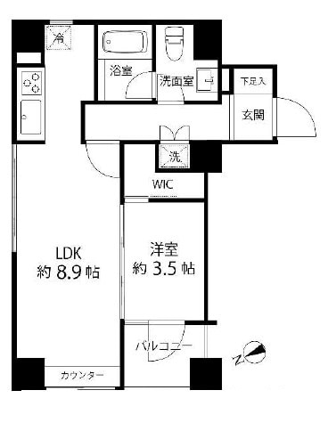 ハイリーフ上野の物件間取画像