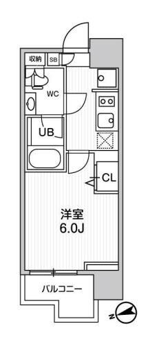 オルタナ南大井（ＡＬＴＥＲＮＡ南大井）の物件間取画像