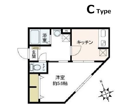 エスメラルダ大森の物件間取画像