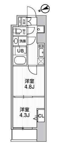 weave place SHINKAMATAの物件間取画像