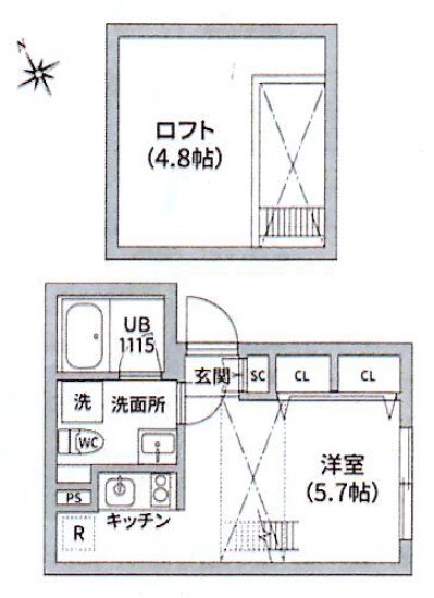 レピュア四谷レジデンスの物件間取画像