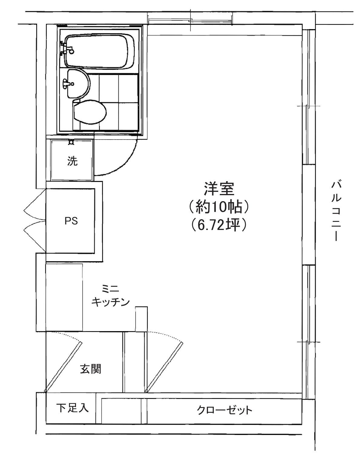 プライム赤坂の物件間取画像