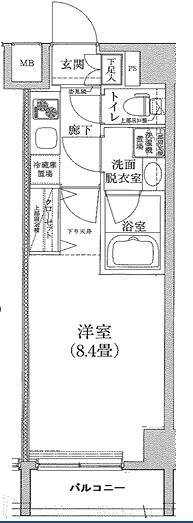 ルフレプレミアム神楽坂の物件間取画像