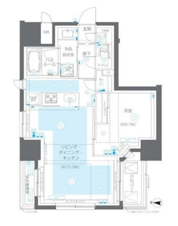 ズーム錦糸町パークサイド（ZOOM錦糸町Parkside）の物件間取画像