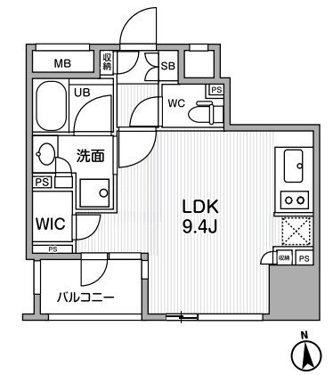 シーズンフラッツ新御徒町の物件間取画像