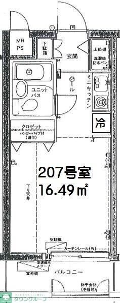 ホーユウコンフォルト白楽Ｂ棟の物件間取画像