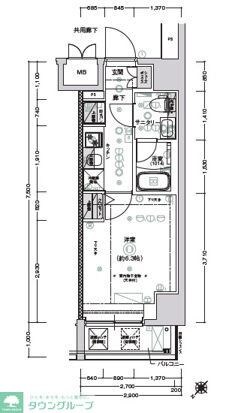 クレストタップ新横浜の物件間取画像