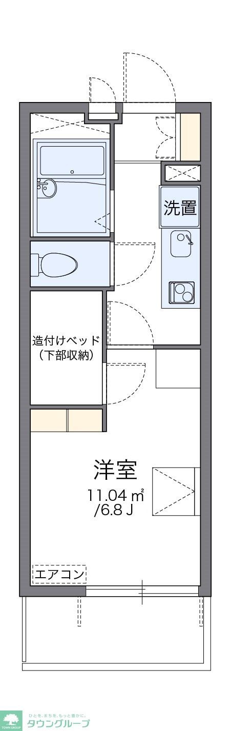 レオパレスＡＮＮＥＸタチバナの物件間取画像