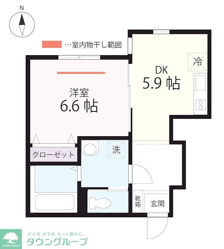 ハーミットクラブハウスｍｉｘ三ツ沢下町（仮）の物件間取画像