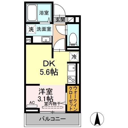 セジュール春日町１の物件間取画像