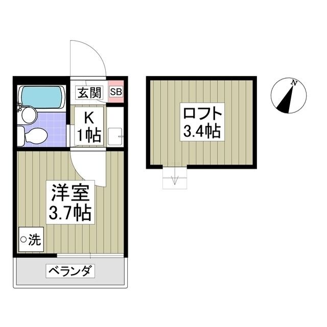 スイートピーの物件間取画像