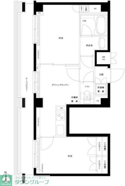 ルーブル新宿水道町の物件間取画像