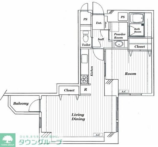 東池袋ハイツ弐番館の物件間取画像