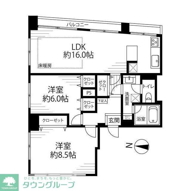美富士マンションの物件間取画像