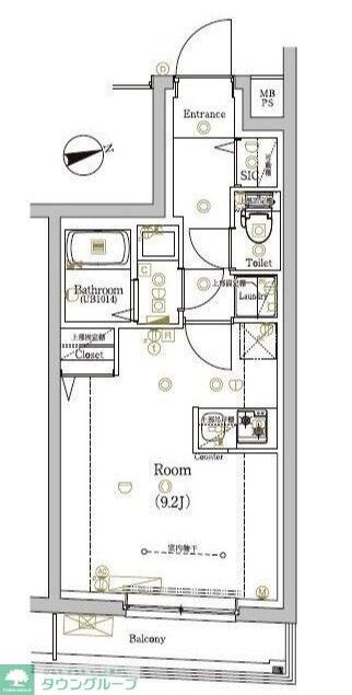 シャンファーレ東京ノースの物件間取画像