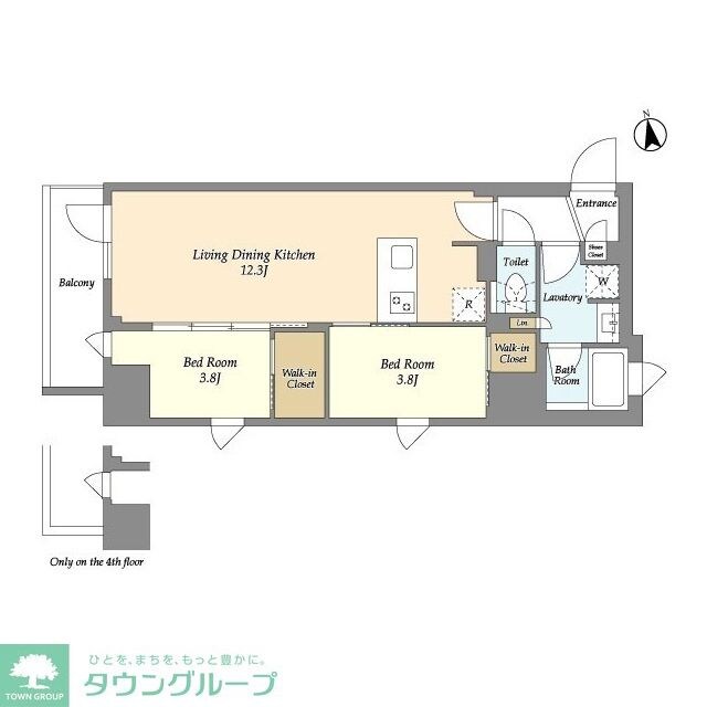 ＡＩＦＬＡＴ品川戸越パークサイドの物件間取画像