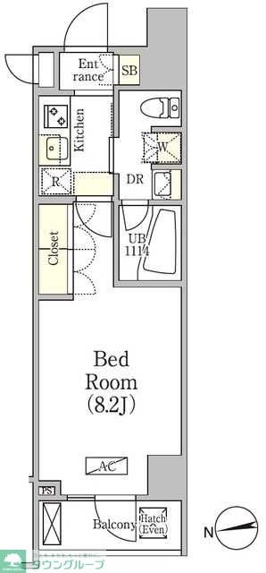アジールコート品川中延サウスの物件間取画像