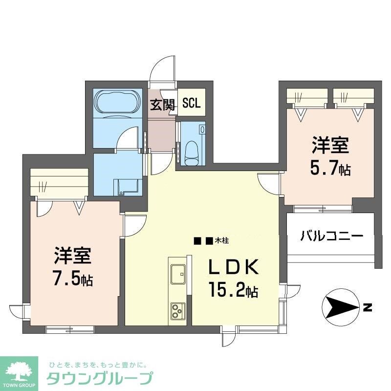 ウィズプラス等々力の物件間取画像