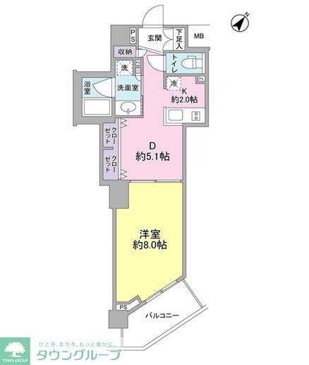 スタイリオ中延駅前の物件間取画像