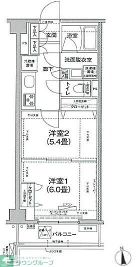 アイルグランデ大田の物件間取画像