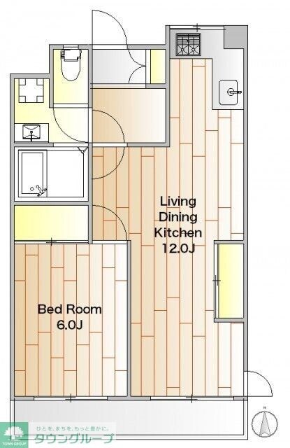 サニーサイドレジデンスの物件間取画像