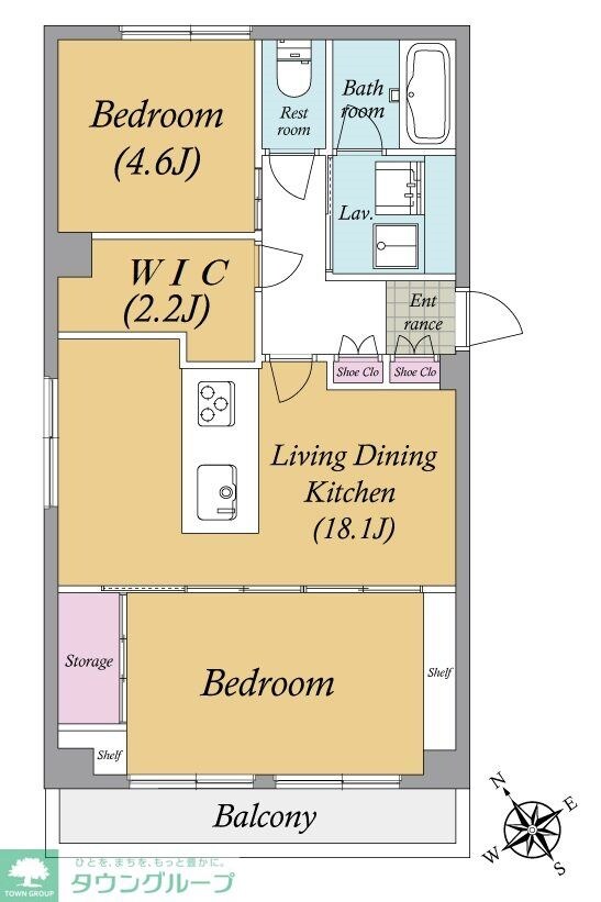 ライオンズマンション西麻布第２の物件間取画像