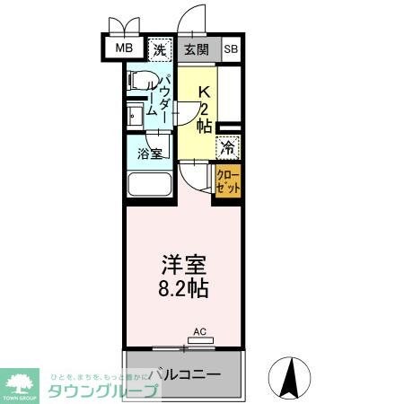 ファンディ平塚の物件間取画像